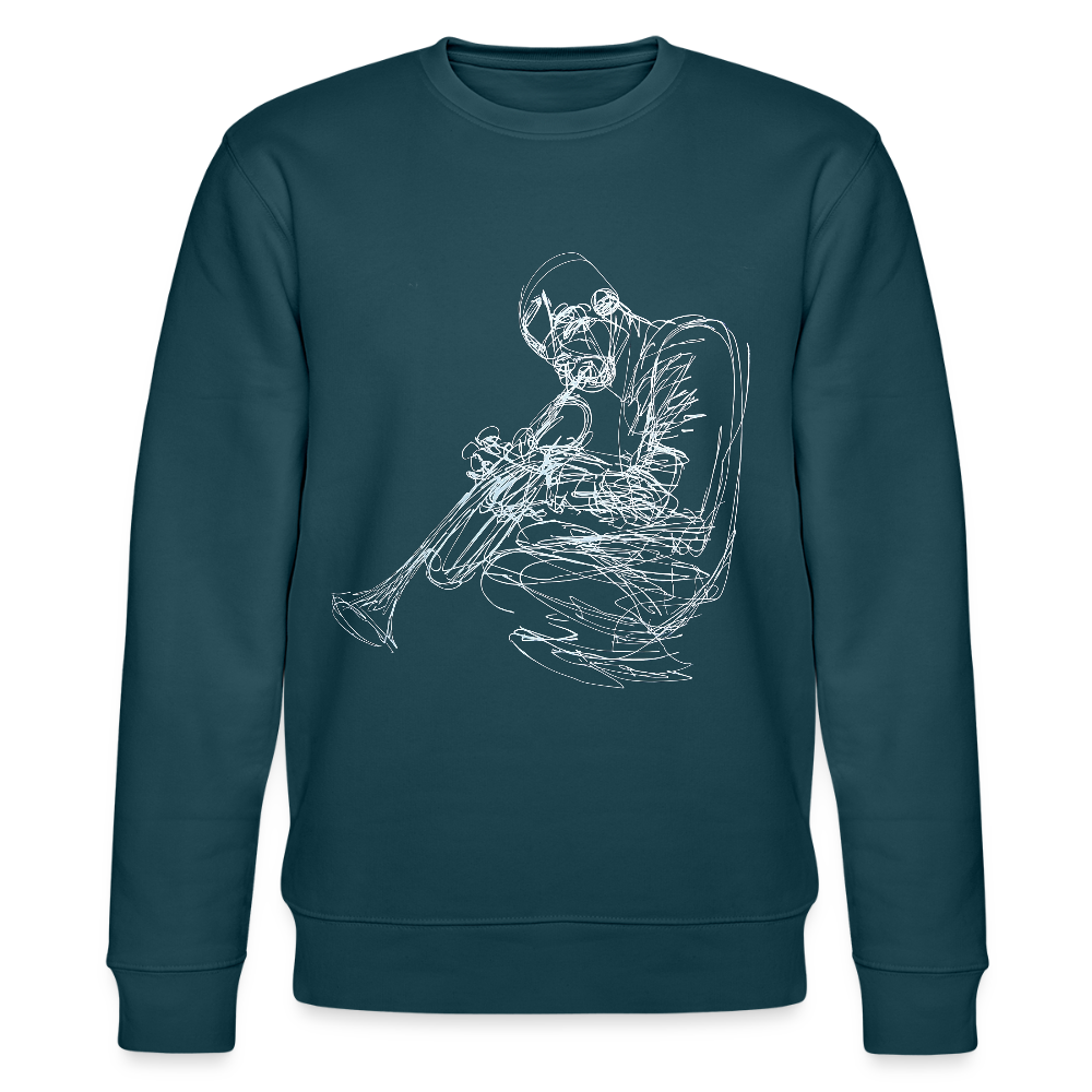 Contours of Jazz, Ekologisk sweatshirt CHANGER unisex från Stanley/Stella - mörk petrol