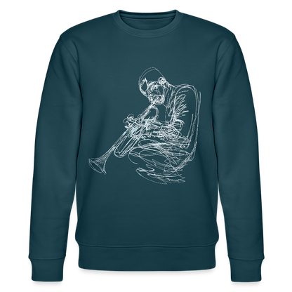 Contours of Jazz, Ekologisk sweatshirt CHANGER unisex från Stanley/Stella - mörk petrol