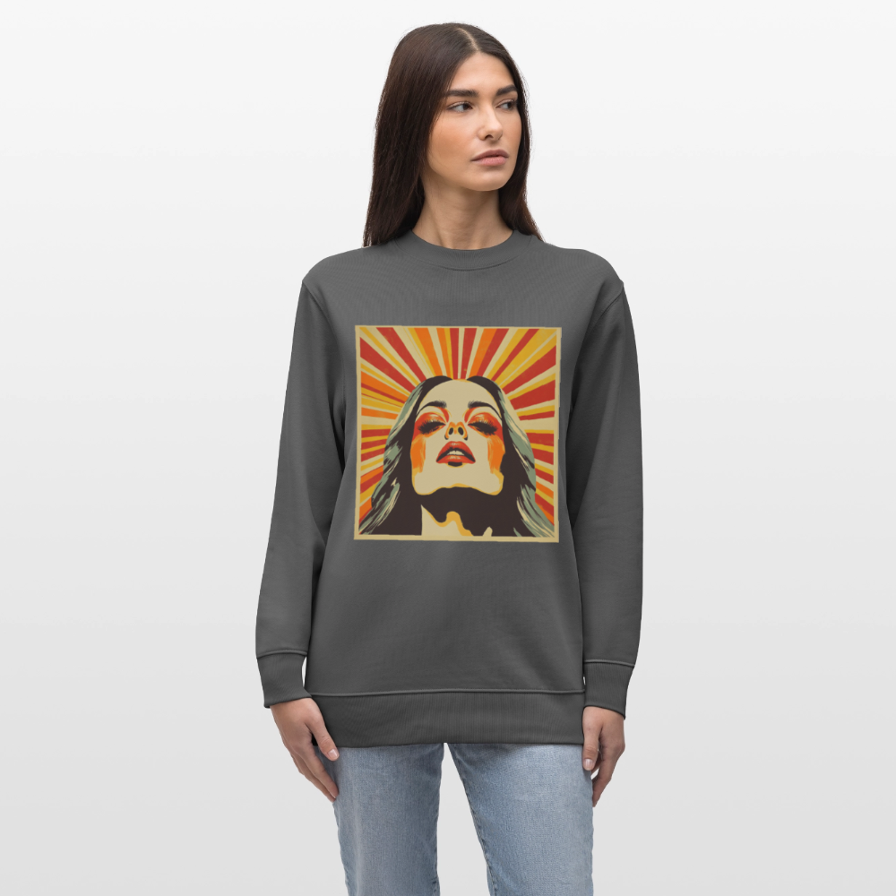 Sun Girl, Ekologisk sweatshirt CHANGER unisex från Stanley/Stella - kolgrå