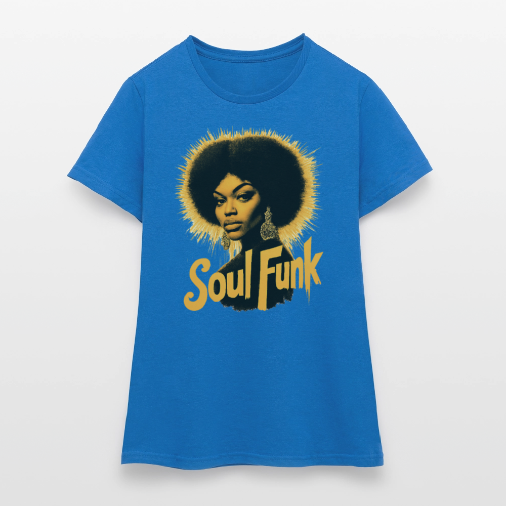 Soul Funk, T-shirt dam - royalblå