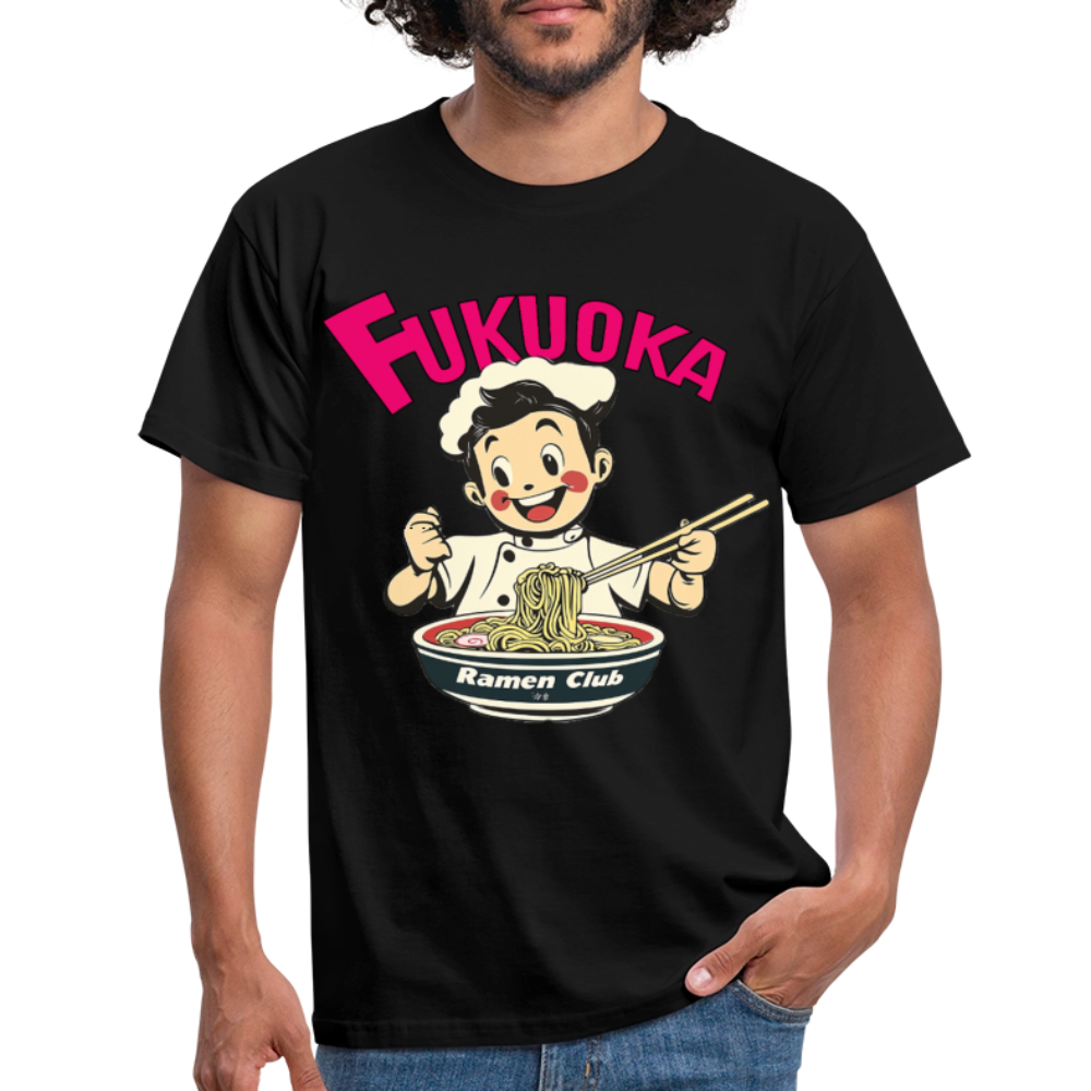 Fukuoka Ramen Club, T-shirt herr - svart