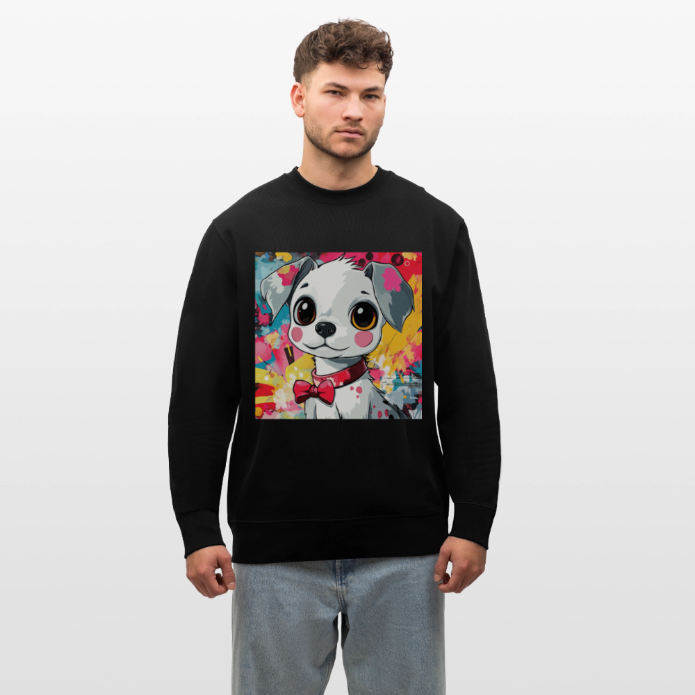 En vän eller fiende?, Ekologisk sweatshirt CHANGER unisex från Stanley/Stella - svart