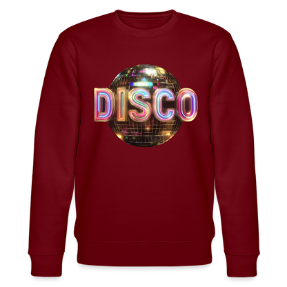 Disco Dreamscape, Ekologisk sweatshirt CHANGER unisex från Stanley/Stella - vinröd