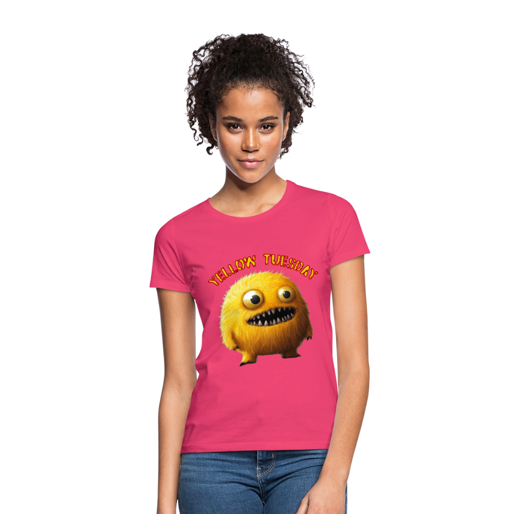 Yellow Tuesday – Funky, Not Blue, T-shirt dam - azalea