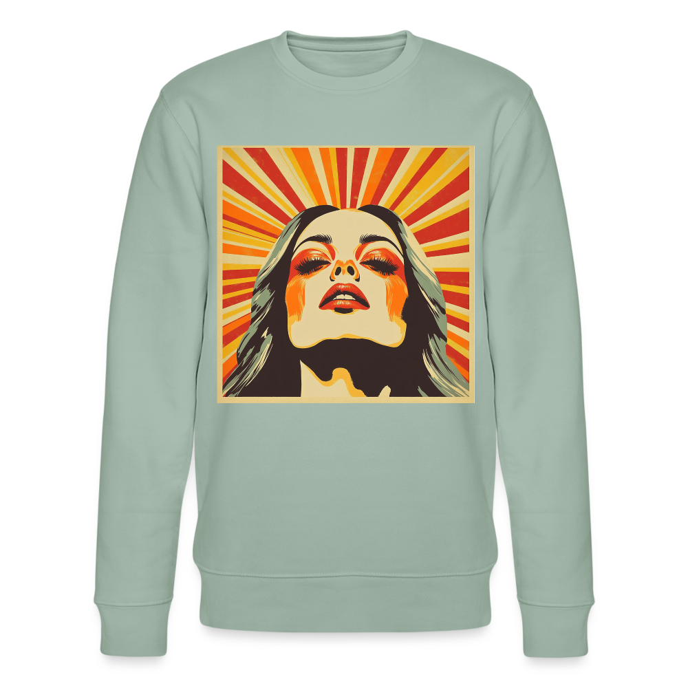 Sun Girl, Ekologisk sweatshirt CHANGER unisex från Stanley/Stella - ljus grågrön