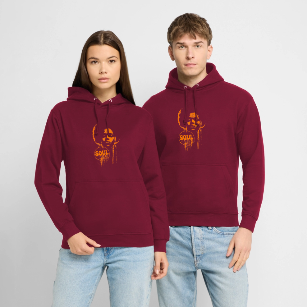 SOUL GLOW, Luvtröja unisex - bordeaux