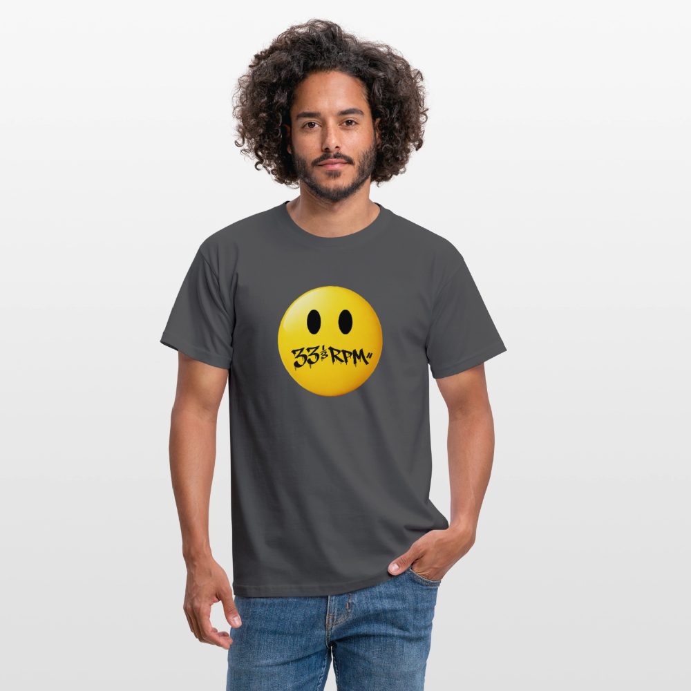 Turntable Grin, T-shirt unisex - kolgrå