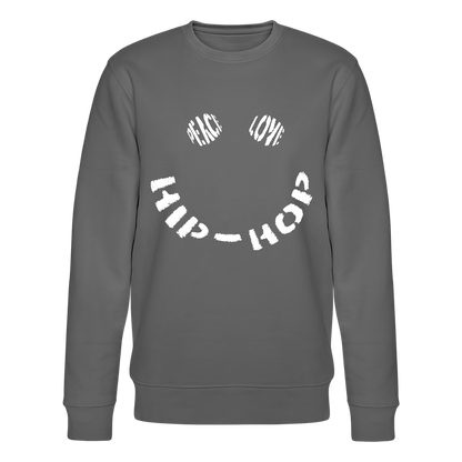 Peace, Love & Hip-Hop, Ekologisk sweatshirt CHANGER unisex från Stanley/Stella - kolgrå