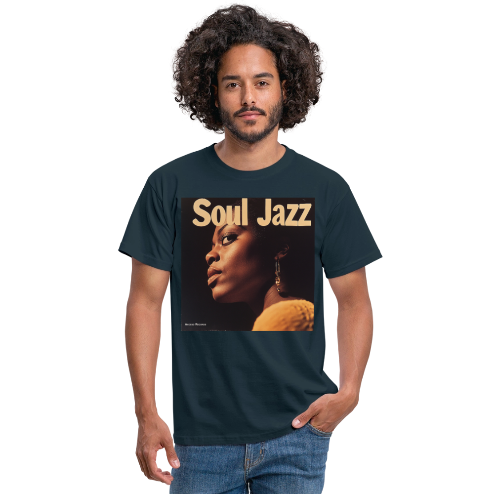 Acceso's Soul Groove: Jazz with a Beat, T-shirt herr - marinblå