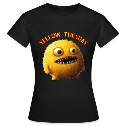 Yellow Tuesday – Funky, Not Blue, T-shirt dam - svart