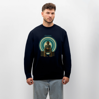 The Creator Has a Free Jazz Plan, Ekologisk sweatshirt CHANGER unisex från Stanley/Stella - marinblått