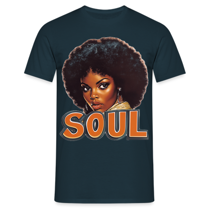 Soulful Vibes, T-shirt herr - marinblå