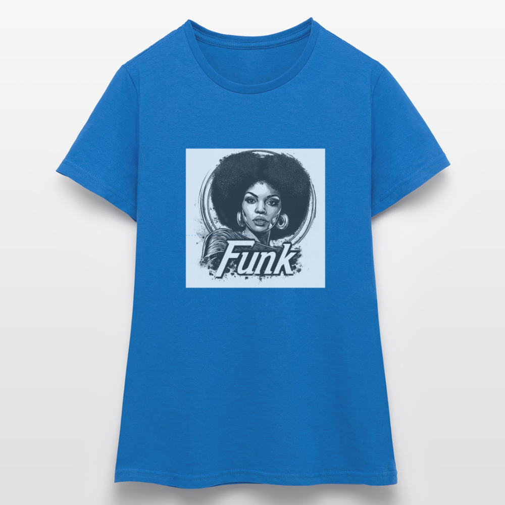 Funk Queen: Power in Motion, T-shirt dam - royalblå