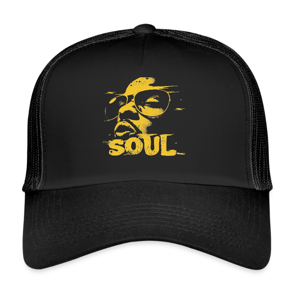 Funky Soul, Trucker Cap - svart/svart