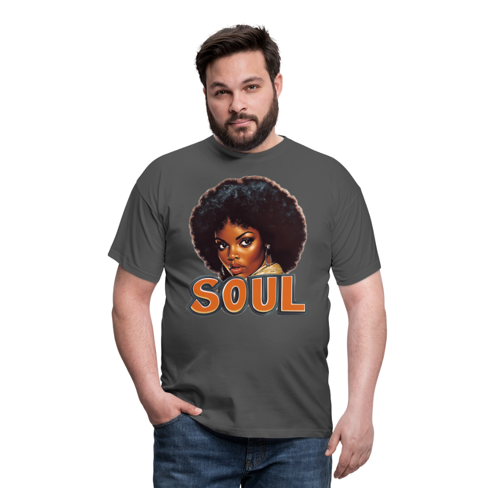 Soulful Vibes, T-shirt herr - kolgrå