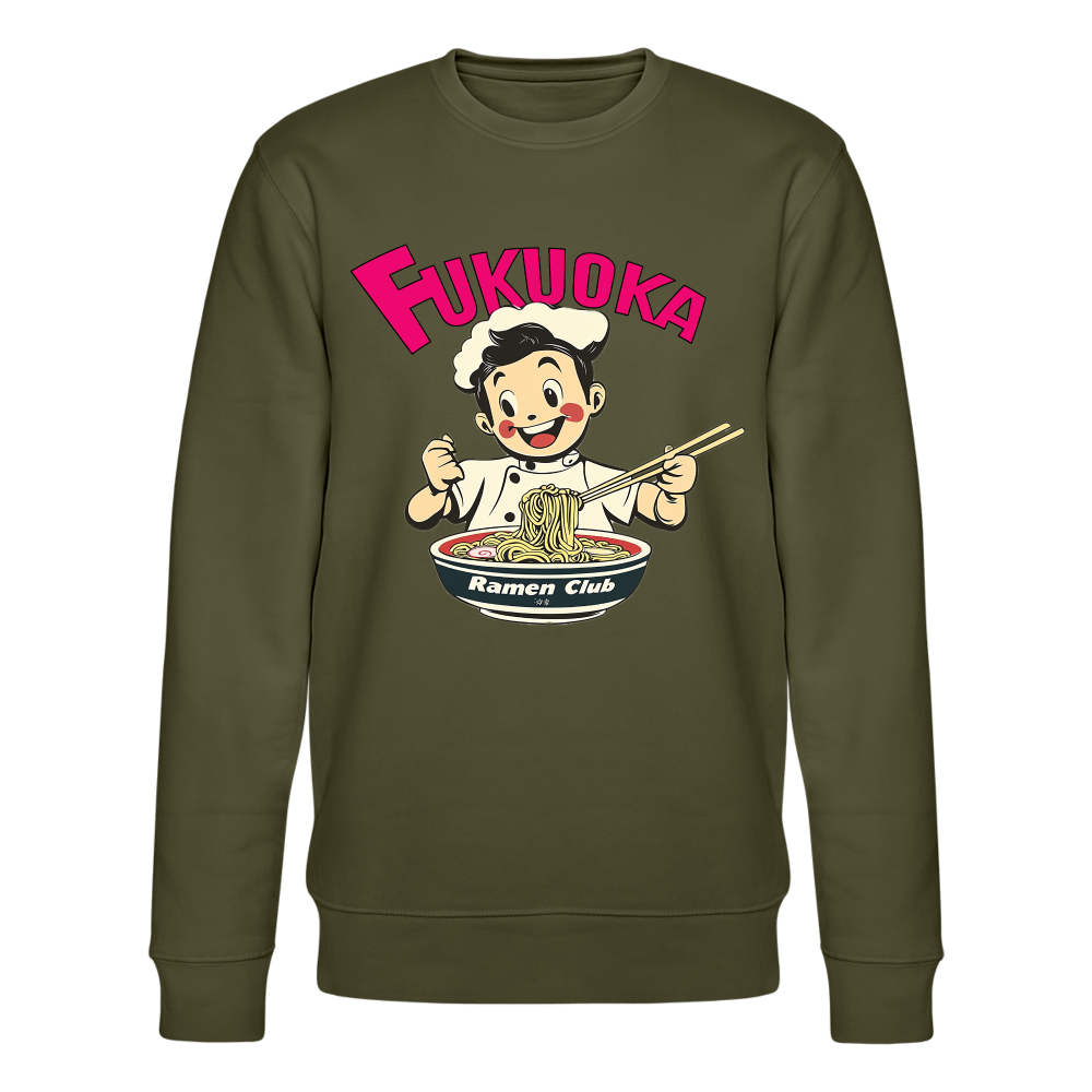 Fukuoka Ramen Club, Ekologisk sweatshirt CHANGER unisex från Stanley/Stella - kaki