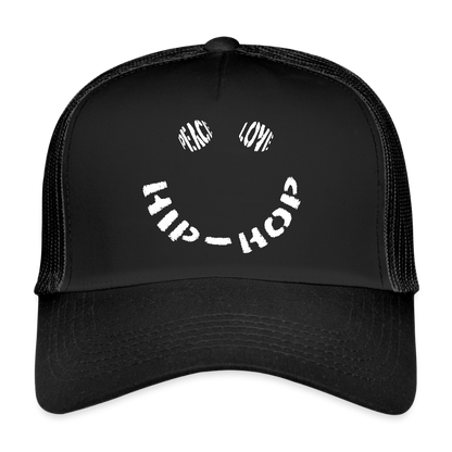 Peace, Love & Hip-Hop, Trucker Cap - svart/svart