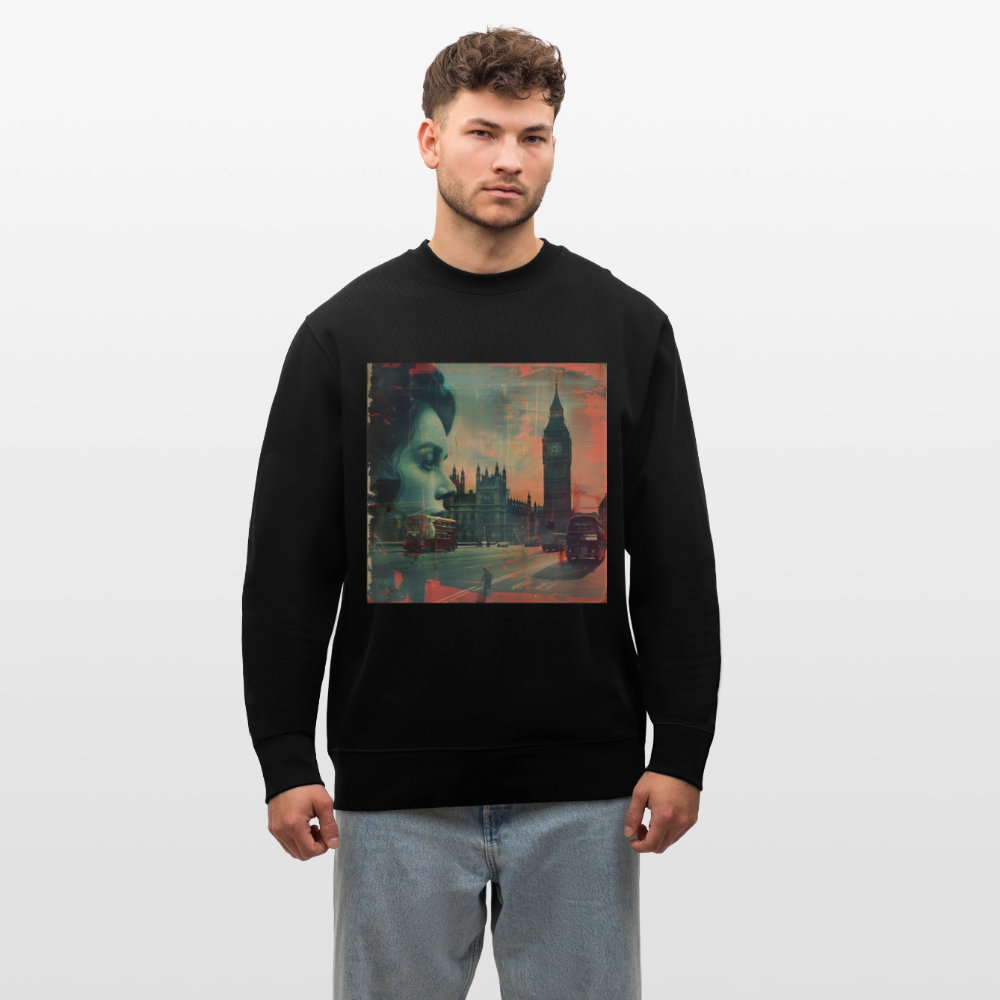 The Beat of London, Ekologisk sweatshirt CHANGER unisex från Stanley/Stella - svart