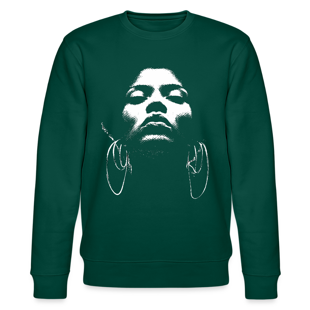 Beat Goddess, Ekologisk sweatshirt CHANGER unisex från Stanley/Stella - skogsgrön