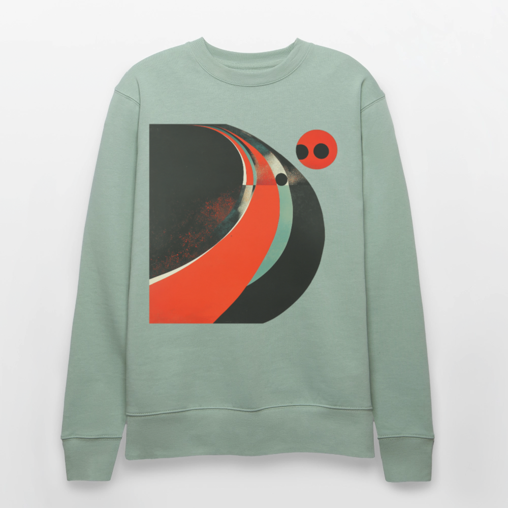 Distant Vinyl Dreams, Ekologisk sweatshirt CHANGER unisex från Stanley/Stella - ljus grågrön