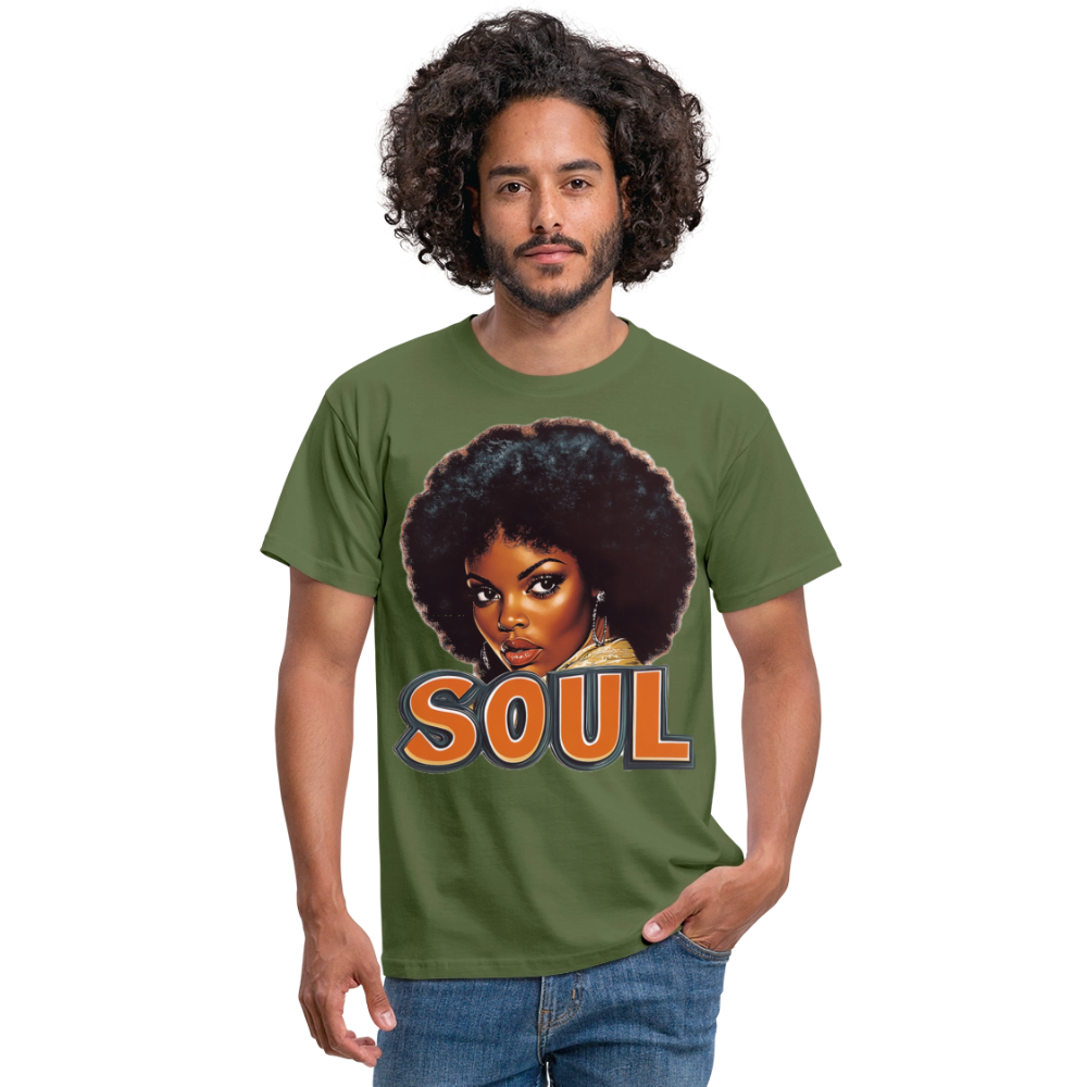 Soulful Vibes, T-shirt herr - Militärgrön