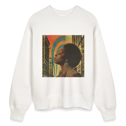 Jazz in the Moonlight, Ekologisk oversizetröja RADDER unisex från Stanley/Stella - OFF WHITE