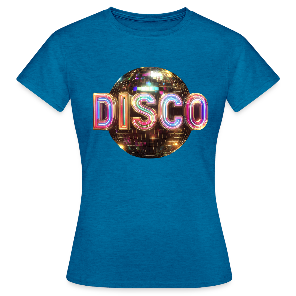 Disco Dreamscape, T-shirt dam - antikblå safirljung