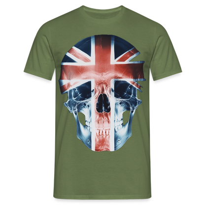 God Save the Skull, T-shirt herr - Militärgrön