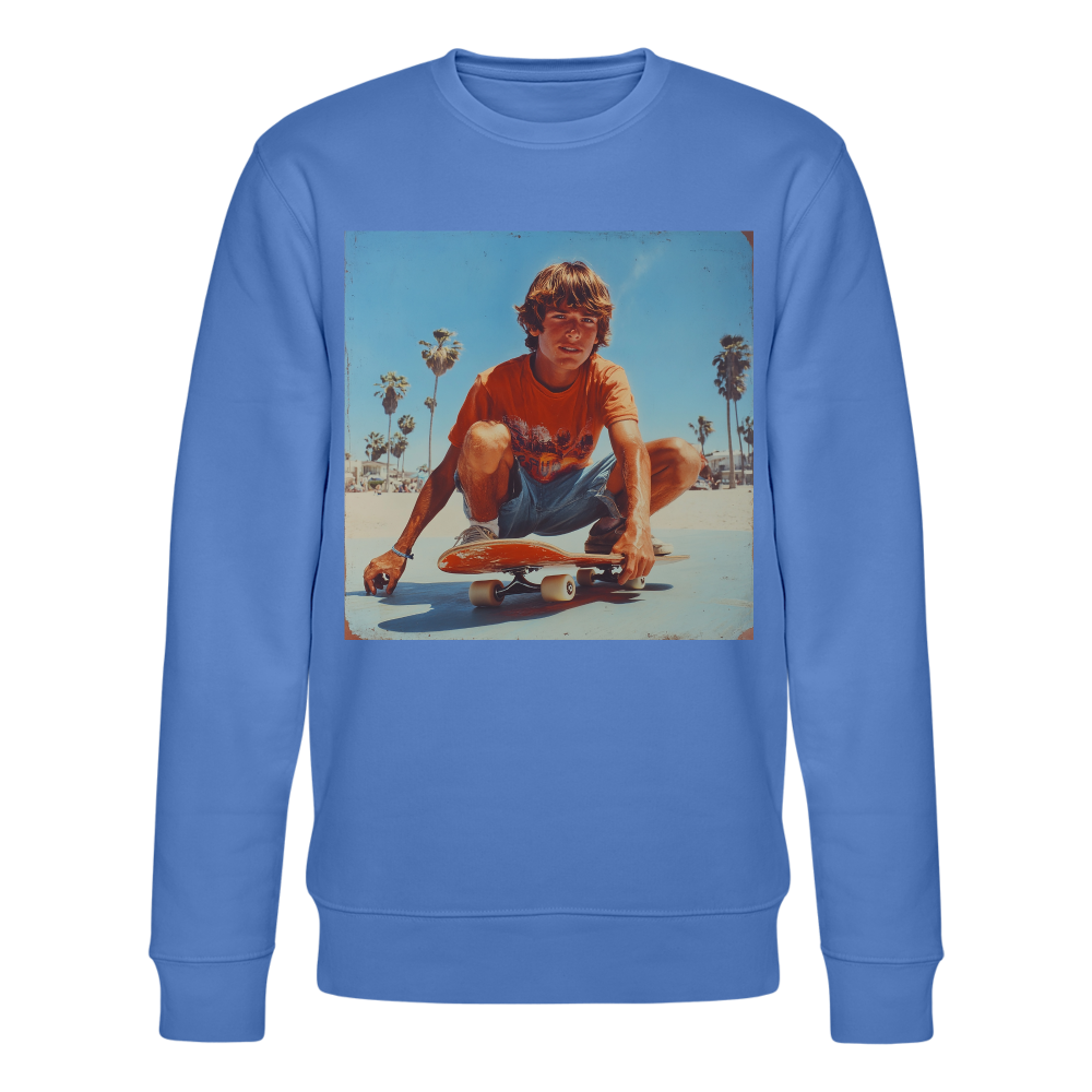 Sunset Vibes, 70s Style, Ekologisk sweatshirt CHANGER unisex från Stanley/Stella - blå