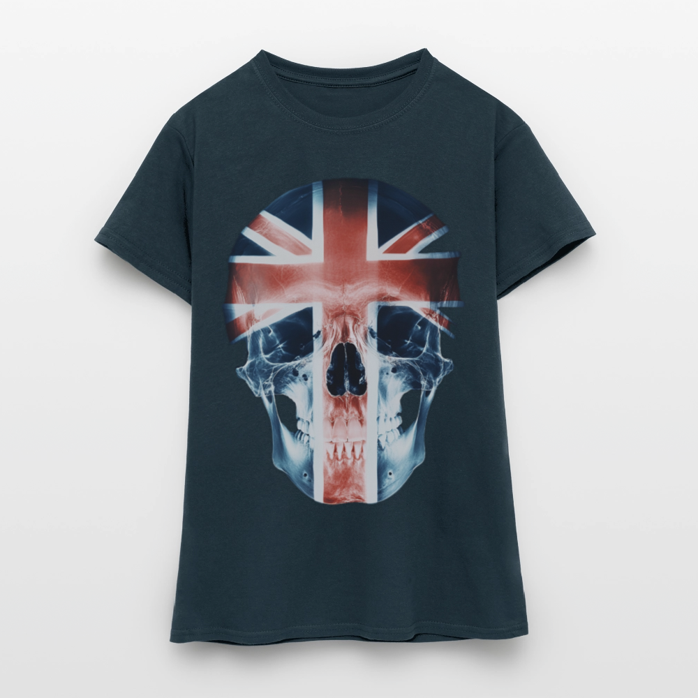 God Save the Skull, T-shirt dam - marinblå