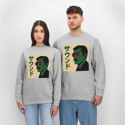 Nippon Sound, Ekologisk sweatshirt CHANGER unisex från Stanley/Stella - gråmelerad