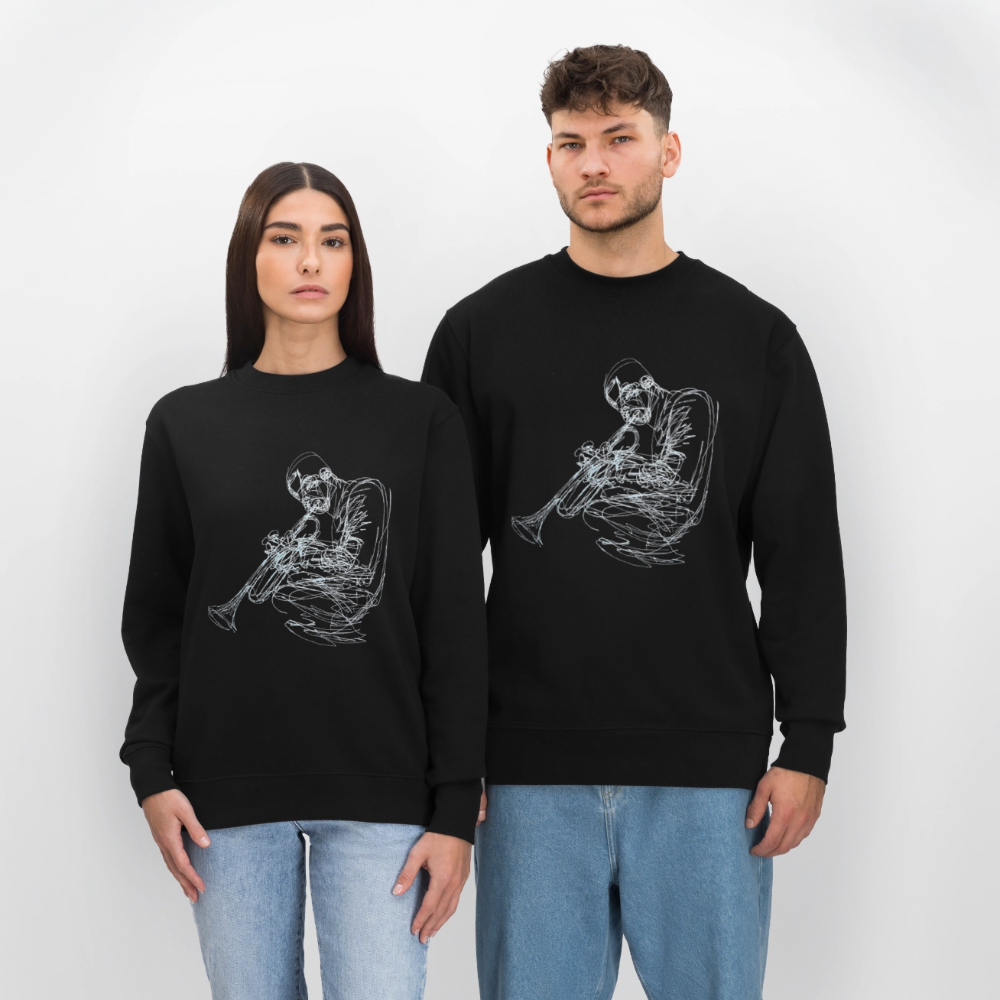 Contours of Jazz, Ekologisk sweatshirt CHANGER unisex från Stanley/Stella - svart