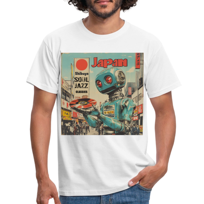 Shibuya Soul Jazz Classics, T-shirt herr - vit