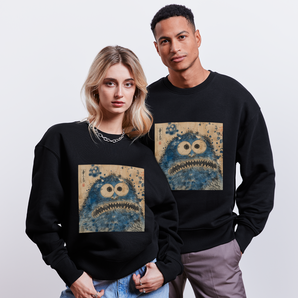 Uramiko ramlar i vattnet, Ekologisk oversizetröja RADDER unisex från Stanley/Stella - svart