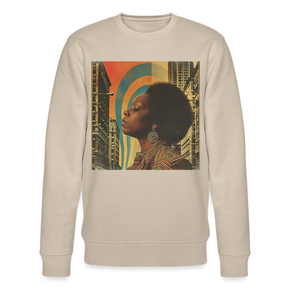 Jazz in the Moonlight, Ekologisk sweatshirt CHANGER unisex från Stanley/Stella - beige