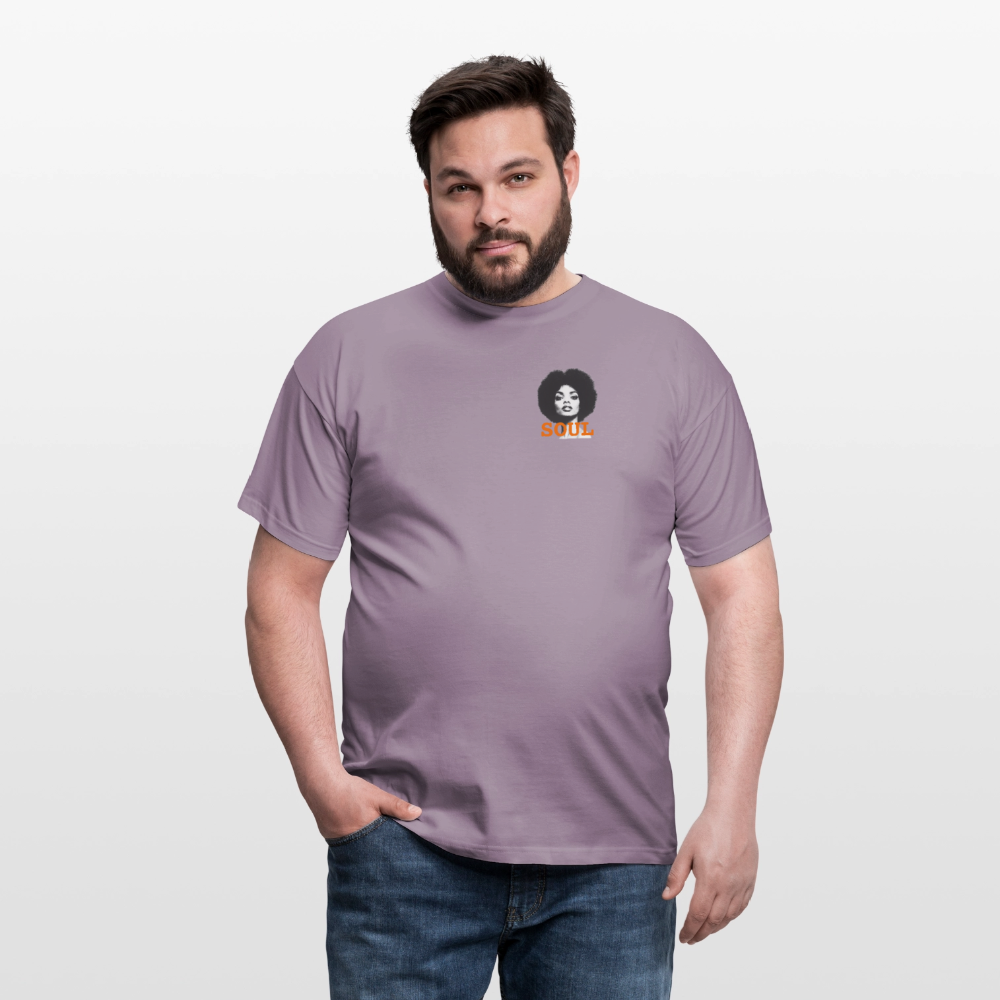 T-shirt unisex - Litet brösttryck - Litet brösttryck - lilagrå 