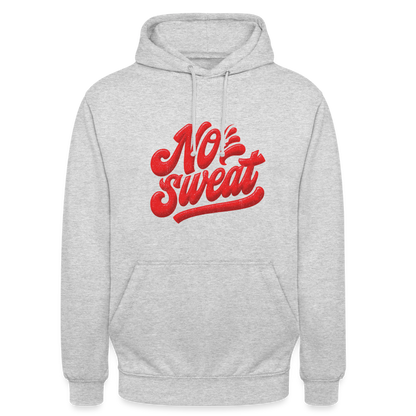 No Sweat, Luvtröja unisex - ljusgråmelerad
