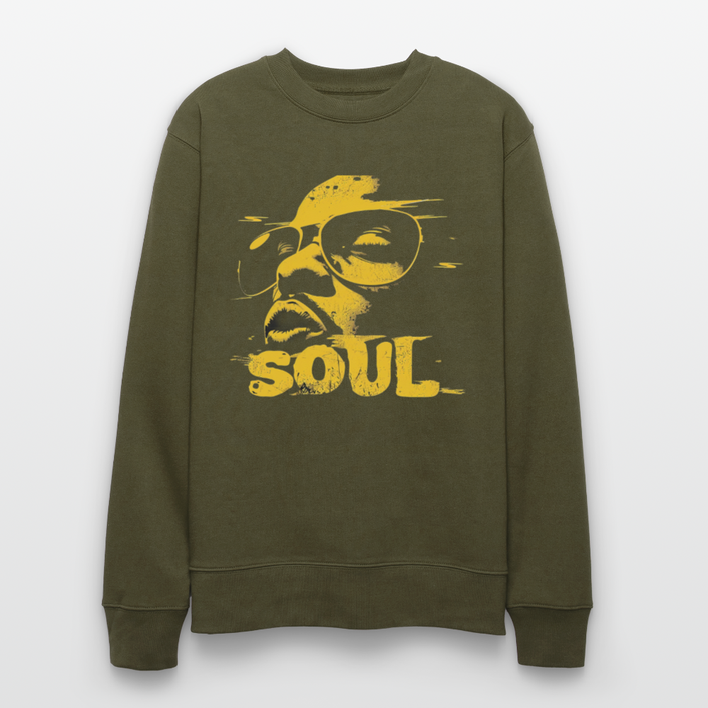 Funky Soul, Ekologisk sweatshirt CHANGER unisex från Stanley/Stella - kaki