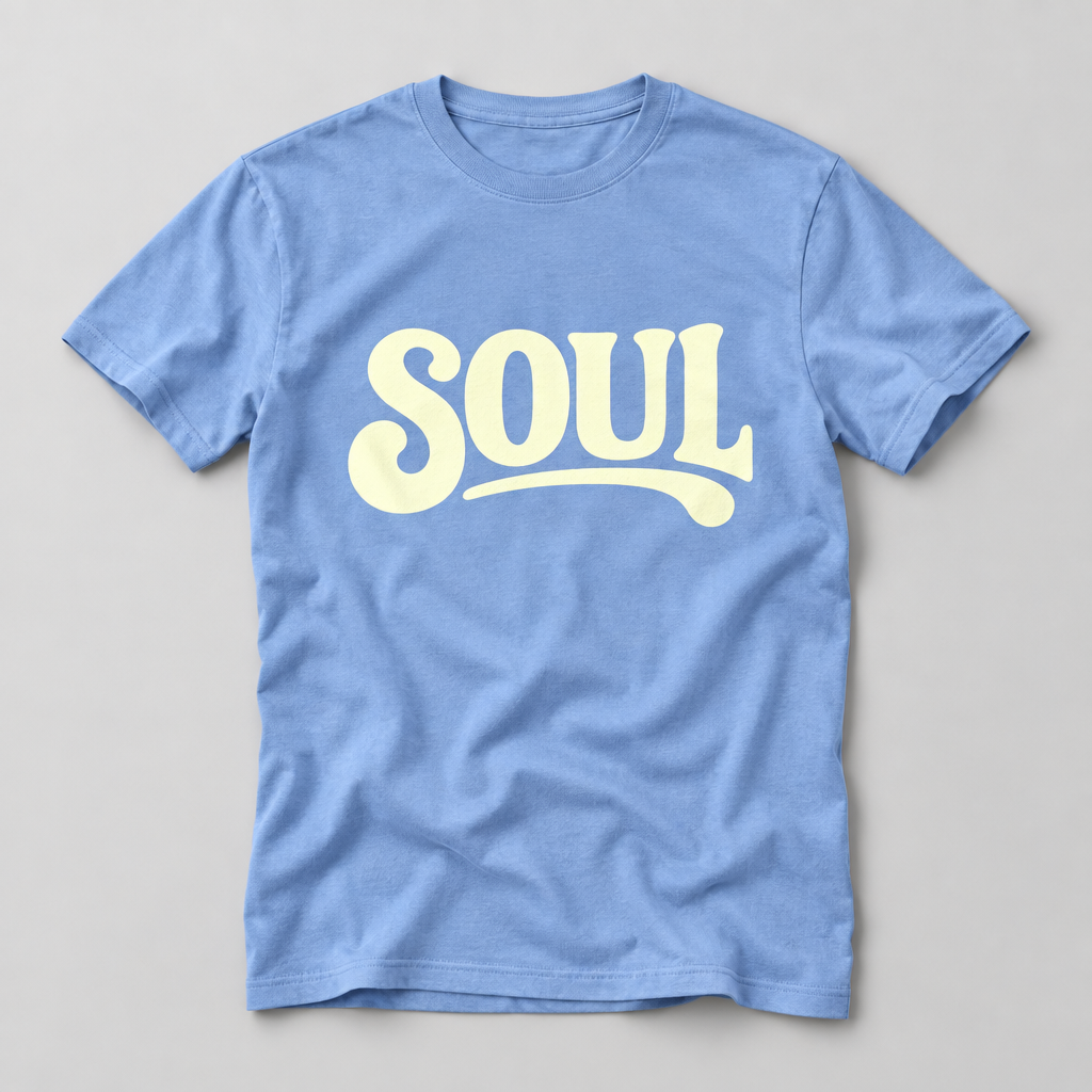All about soul T-shirt blå, produktbild - Acceso 