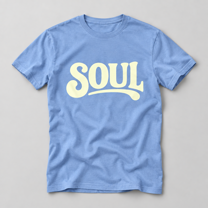 All about soul T-shirt blå, produktbild - Acceso 
