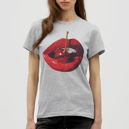 Taste of Disco, T-shirt dam - gråmelerad