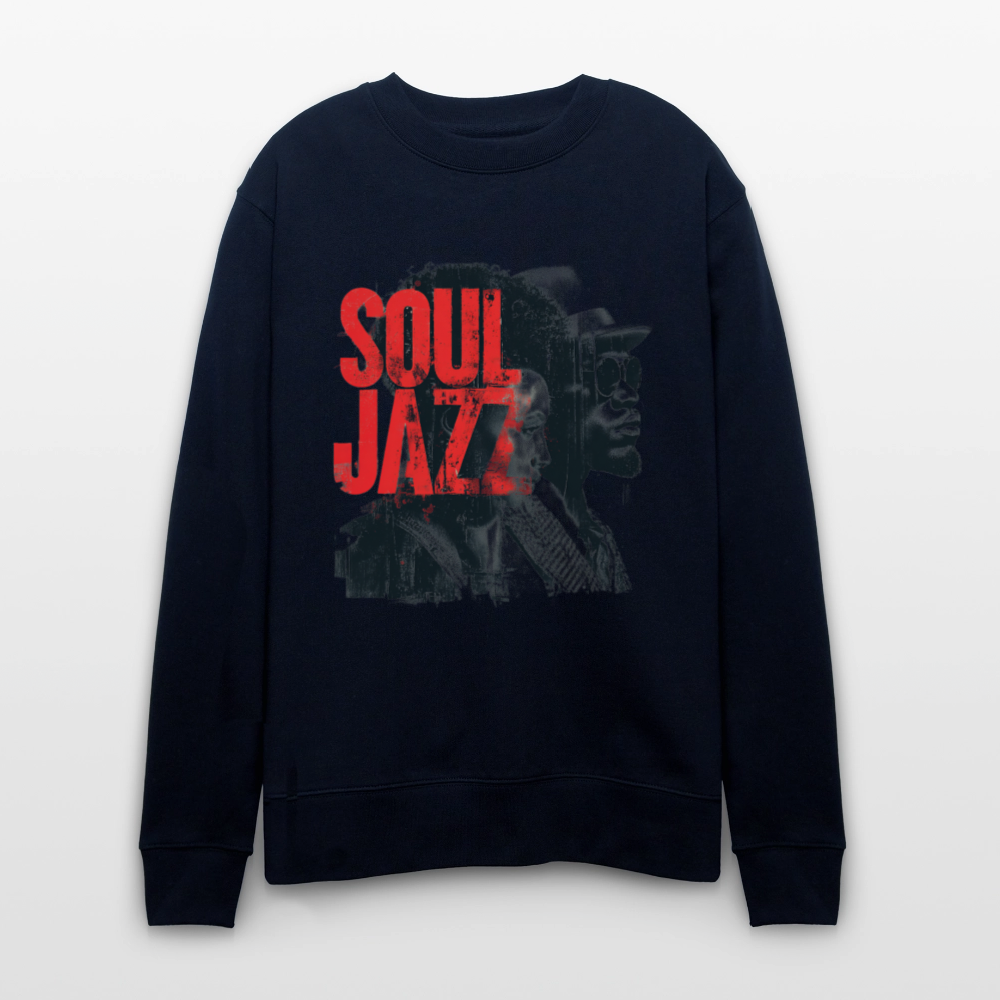 The Essence of Soul Jazz, Ekologisk sweatshirt CHANGER unisex från Stanley/Stella - marinblått