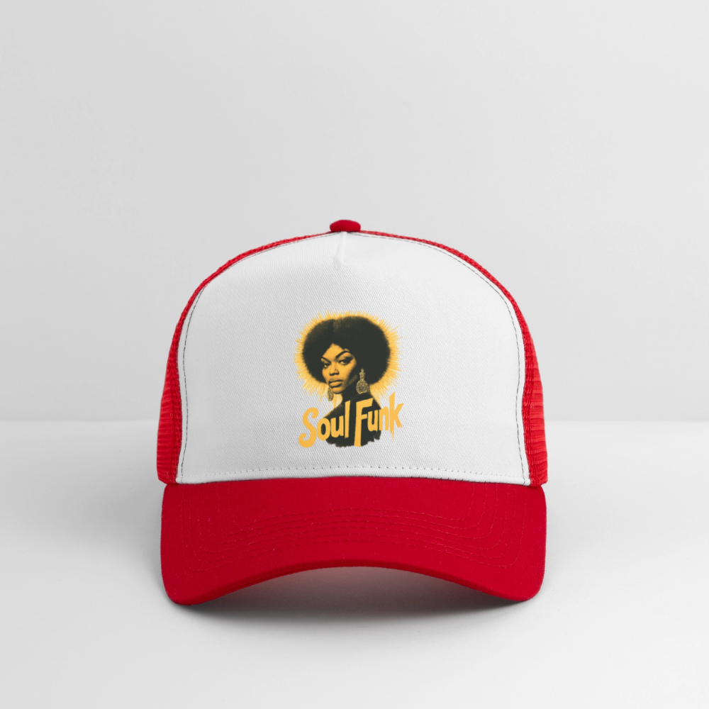 Soul Funk, Trucker Cap - vit/röd