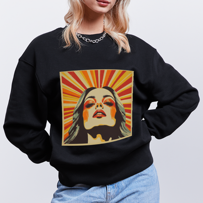 Sun Girl, Ekologisk oversizetröja RADDER unisex från Stanley/Stella - svart