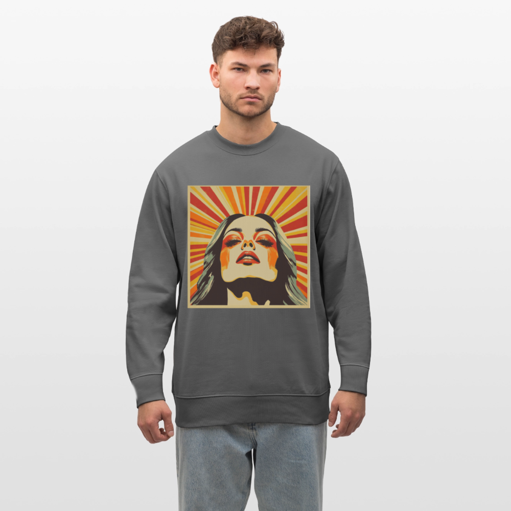 Sun Girl, Ekologisk sweatshirt CHANGER unisex från Stanley/Stella - kolgrå