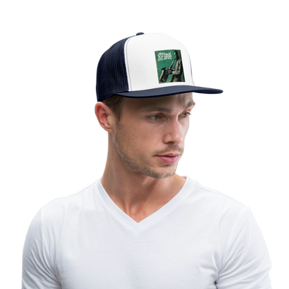 Groove in the Mind, Trucker Cap - vit/marinblå