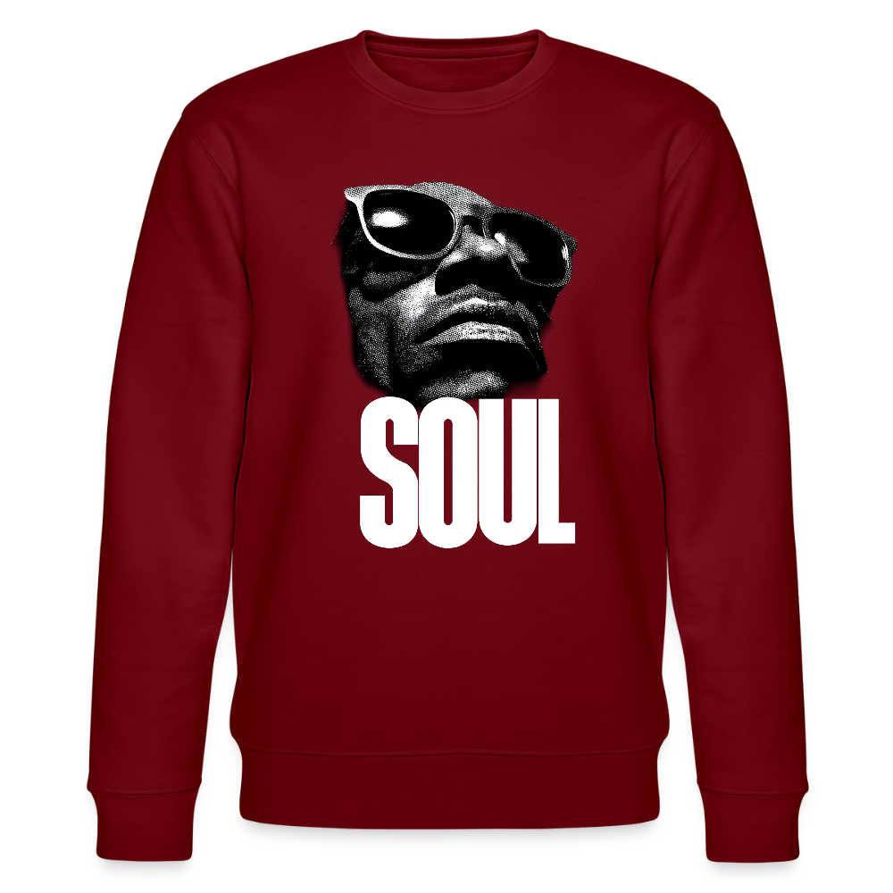 Soul Frequency, Ekologisk sweatshirt CHANGER unisex från Stanley/Stella - vinröd