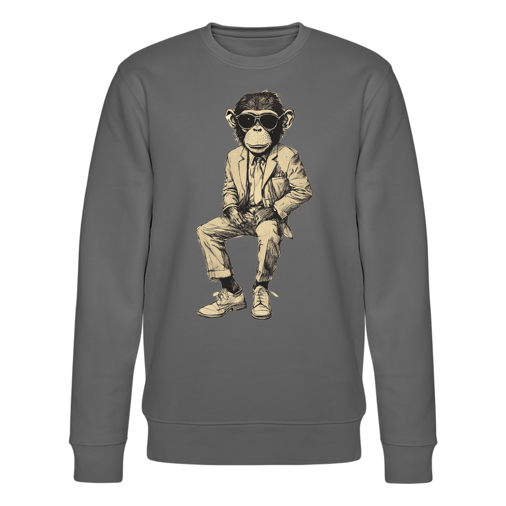 Mod Monkey, Ekologisk sweatshirt CHANGER unisex från Stanley/Stella - kolgrå