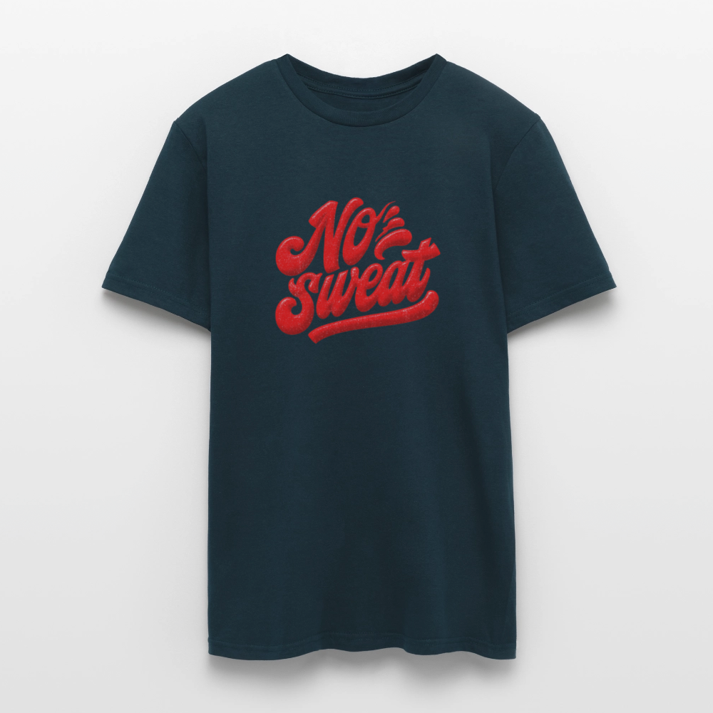 No sweat, T-shirt unisex - marinblå