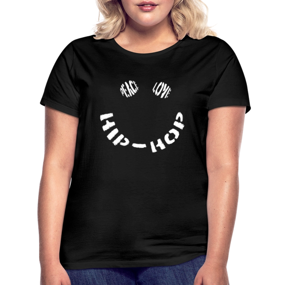 Peace, Love & Hip-Hop, T-shirt dam - svart